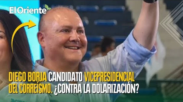 ¿Quién es Diego Borja, candidato a la vicepresidencia de Luisa González? 