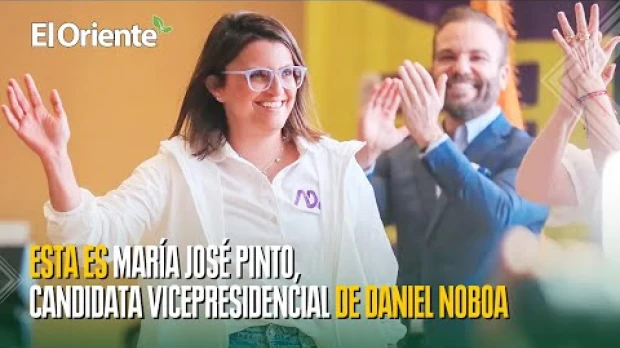 ¿Quién es María José Pinto, candidata a la vicepresidencia de Daniel Noboa? 