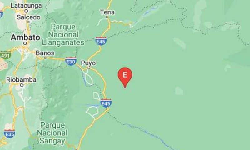 El temblor ocurrió a una profundidad de 185 kilómetros y a 46,29 kilómetros de la ciudad de Puyo/ Foto: cortesía IG