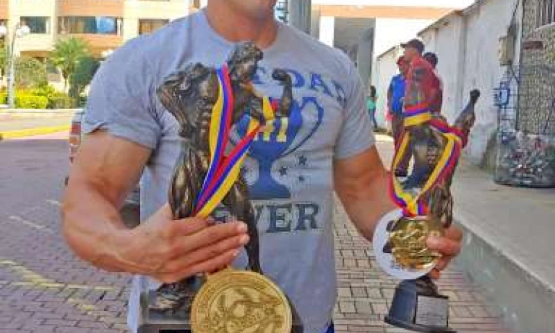 FISICOCULTURISTA. Diego Ochoa solicita ayuda para participar en el evento sudamericano. Foto: La Hora