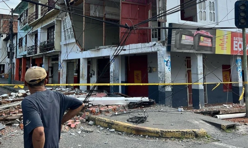 El sismo de magnitud 6.0 sacudió hoy a la provincia de Esmeraldas / Foto: cortesía