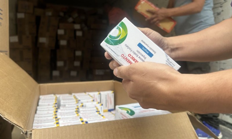 Los insumos serán distribuidos de forma progresiva en los establecimientos de salud de zonas urbanas y rurales de la provincia / Foto: cortesía MSP