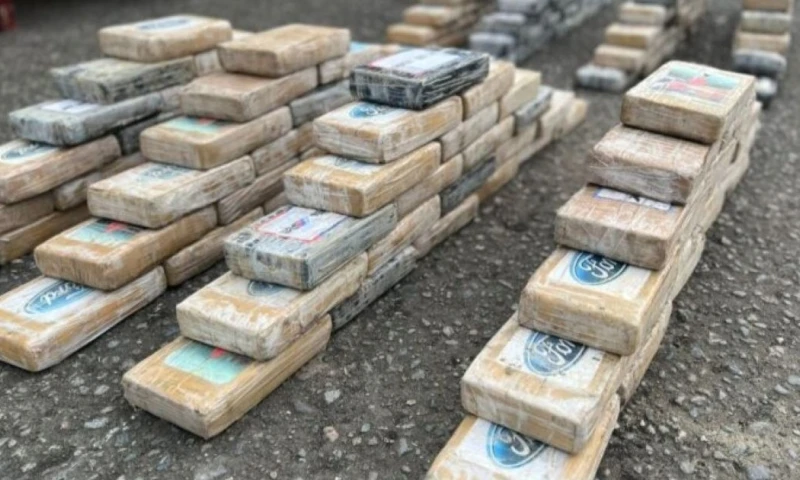 La droga estaba distribuida en 600 paquetes que tenían diversos logos / Foto: cortesía Policía Nacional 