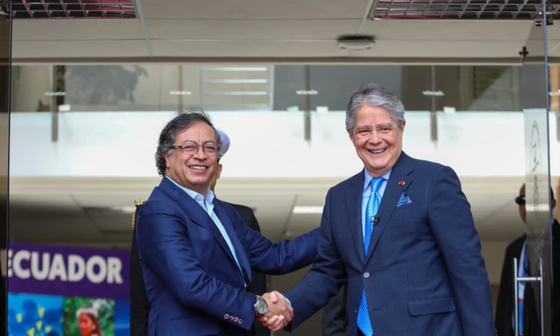 Lasso y Petro inician Gabinete Binacional en frontera de Ecuador y Colombia / Foto: Cortesía Presidencia