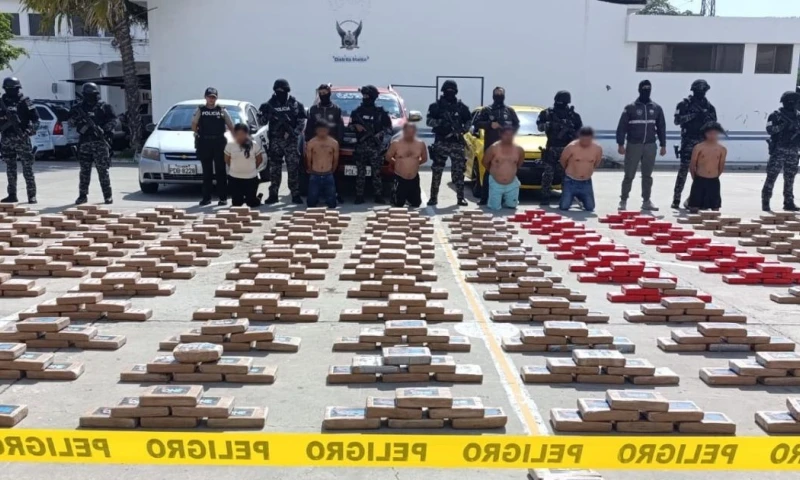 La droga incautada tiene un valor nacional de casi tres millones de dólares / Foto: cortesía Policía Nacional 