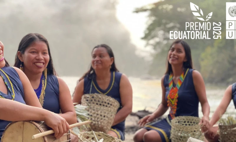 El PNUD reconoció a la Fundación Hakhu Amazonía, liderada por indígenas kichwas de la provincia ecuatoriana de Napo / Foto: cortesía PNUD