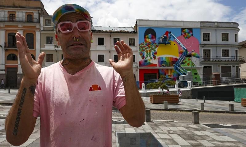 Okuda: "Mi misión es transformar en color el cemento gris de las ciudades" / Foto: EFE