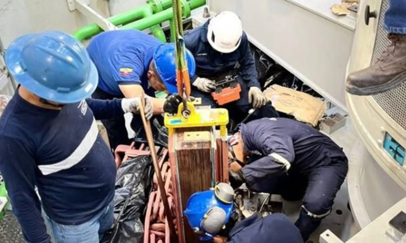 El 14 de octubre se había detectado una falla que la obligó a salir de operación / Foto: cortesía CELEC