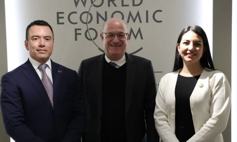 Noboa participa en el Foro Económico Mundial / Foto: cortesía Presidencia 