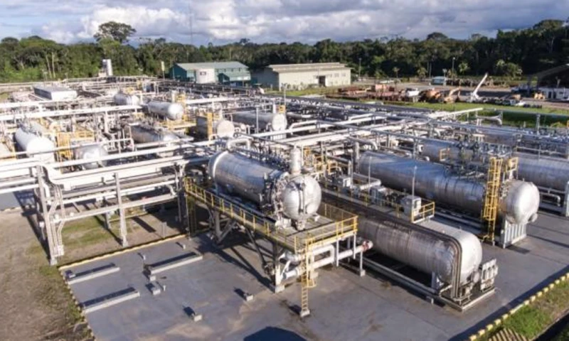 La empresa pública acusó a miembros de la comunidad de Dícaro, ubicada en el Bloque 16, de protagonizar un sabotaje contra la plataforma AMO A  / Foto: cortesía Petrocuador