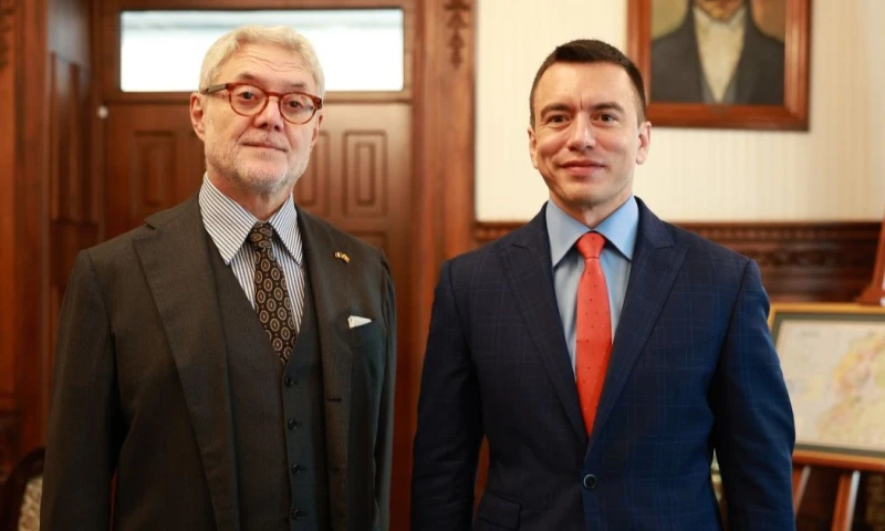 Giovanni Melillo, procurador nacional Antimafia y Antiterrorismo de Italia, estuvo en Carondelet / Foto: cortesía Presidencia