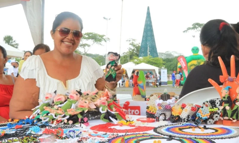 Decenas de emprendimientos locales ofertaron sus productos y servicios a compradores, organizaciones y empresas privadas y pública / Foto: cortesía MIES