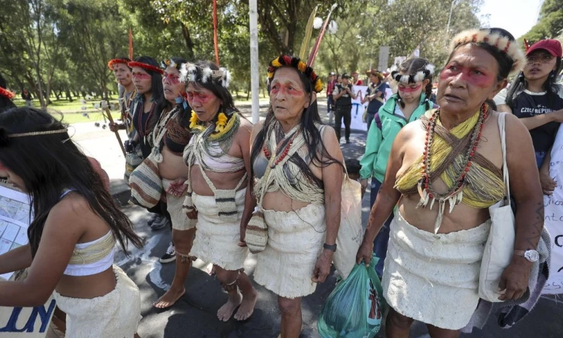 Delegados de las nacionalidades indígenas A'i Cofán, Waorani y Siekopai, presentaron al Ministerio el resultado de procesos participativos y diferenciados de educación propia / Foto: EFE