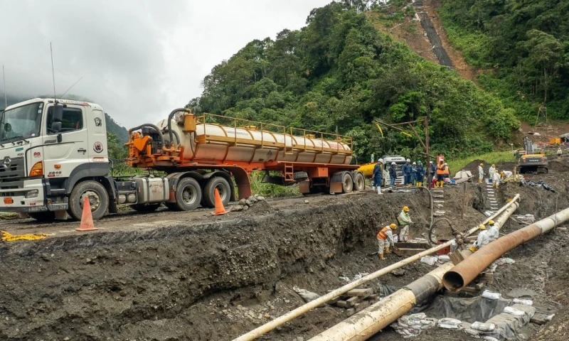 Según Petroecuador, las nuevas estructuras tienen una longitud aproximada de 1.983 metros cada una / Foto: cortesía Petroecuador