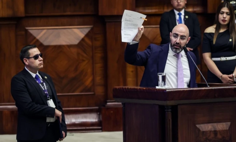 Mario Godoy compareció por denuncias de presiones al juez Carlos Serrano por por parte del exdirector de la Judicatura en la provincia de Pichincha, Henry Gaibor / Foto: EFE