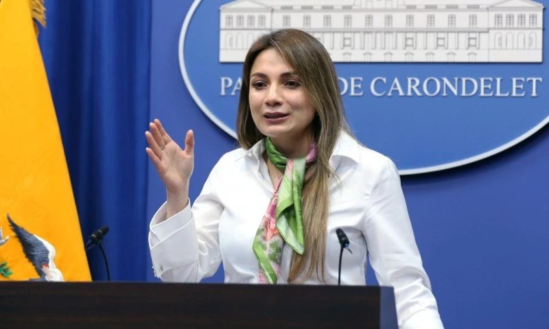 Carolina Jaramillo, vocera de Carondelet, dio a conocer sobre El Plan de Eficiencia Administrativa / Foto: cortesía Presidencia