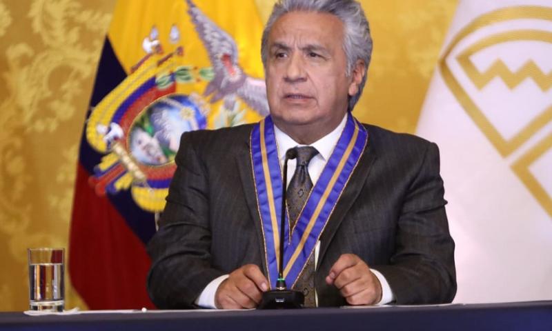 Expresidente Lenín Moreno fue llamado a la Comisión de Fiscalización de la Asamblea / Foto: cortesía Presidencia