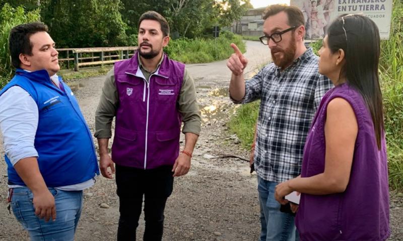 Los trabajos se ejecutan en la red vial que conecta Orellana y Sucumbíos / Foto: cortesía MIT