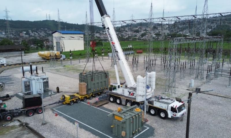 3 transformadores se destinarán a la Subestación Pascuales, en Guayaquil / Foto: cortesía Ministerio de Energía y Minas