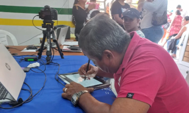 Del 15 al 17 de mayo, la brigada móvil trabajó en Putumayo / Foto: cortesía Registro Civil 