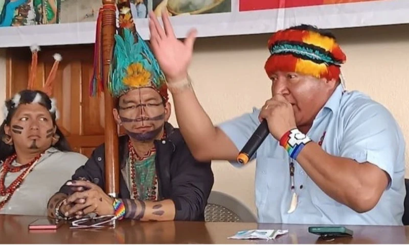 José Esach Puenchir es el presidente de la Confeniae / Foto: cortesía Confenaie