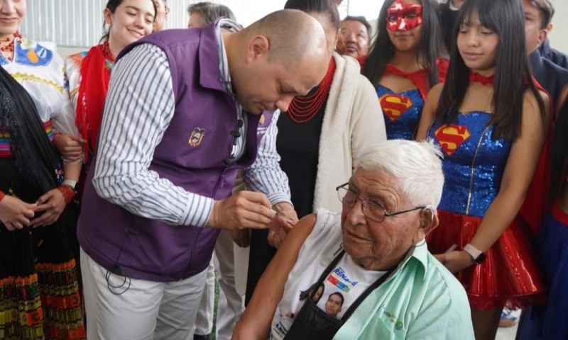 El lanzamiento oficial se realizó ayer en Cayambe / Foto: cortesía Ministerio de Salud