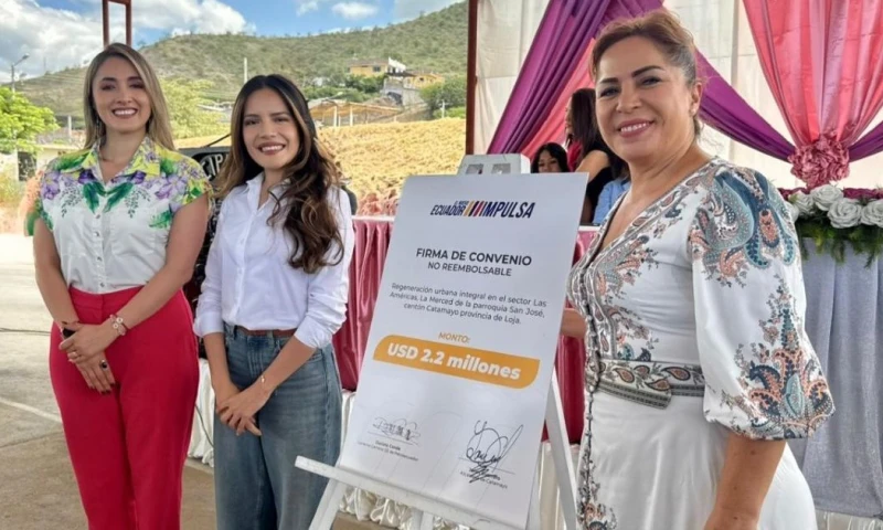 Las obras, financiadas por Petroecuador, se ejecutarán mediante la suscripción de dos convenios / Foto: cortesía Petroecuador 