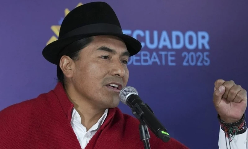 Iza señaló que no ve posibilidad de respaldar al presidente Daniel Noboa en la segunda vuelta / Foto: cortesía 