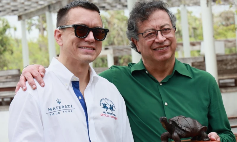  Los presidentes Daniel Noboa y Gustavo Petro recorrieron el Parque Nacional Galápagos/ Foto: cortesía Presidencia