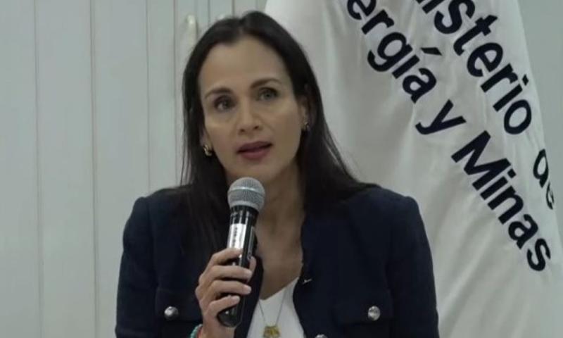 Inés Manzano pasó varios días en Esmeraldas verificando los impactos del derrame / Foto: cortesía Ministerio de Energía y Minas