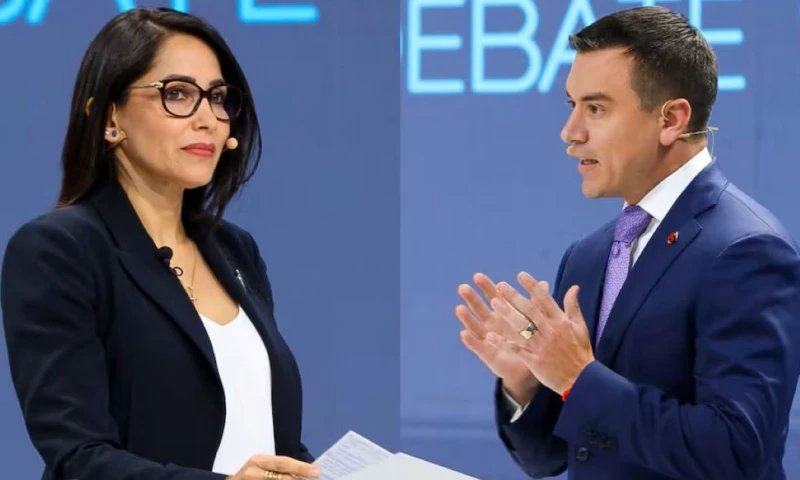 Debate presidencial entre González y Noboa será este domingo a las 8:00 p.m./ Foto cortesía: El Universo