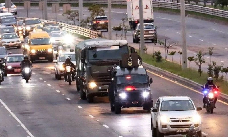 En el dispositivo de seguridad participaron las Fuerzas Armadas, la Policía Nacional y la AMT / Foto: cortesía CNE