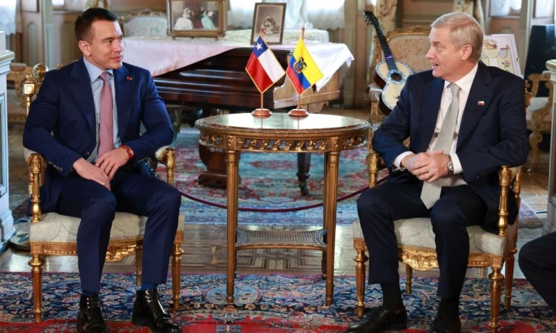 Los dos líderes ratificaron su compromiso de reforzar la cooperación contra el crimen organizado / Foto: cortesía Presidencia