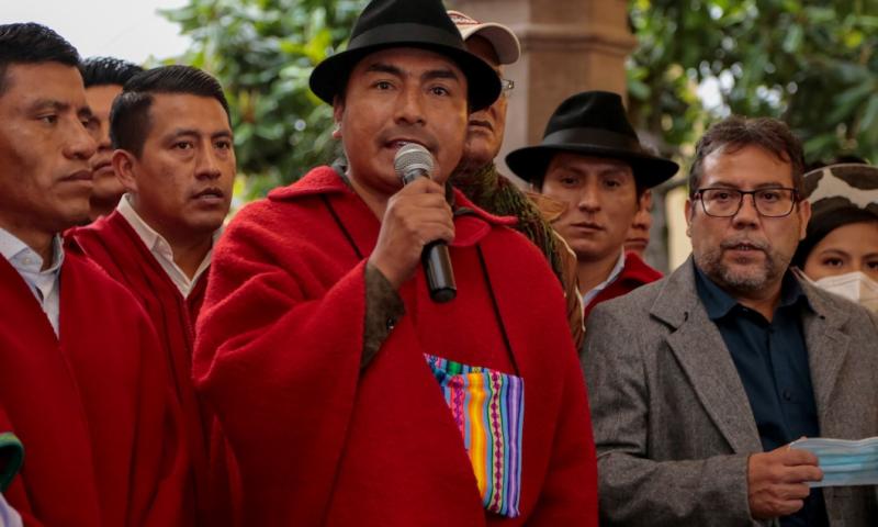 Grupos sociales preparan protesta contra políticas de Lasso / Foto: EFE 