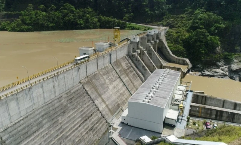 La central hidroeléctrica Manduriacu está ubicada en el límite de Pichincha e Imbabura / Foto: cortesía MAE