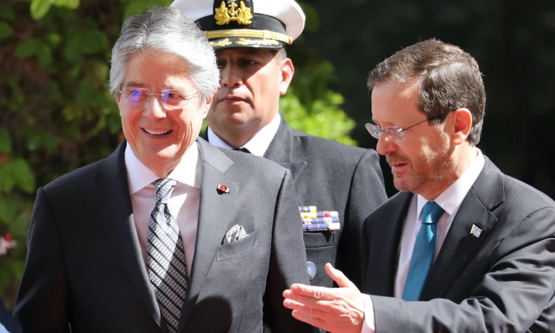 Lasso se reúne con presidente israelí e insta a fortalecer relación bilateral / Foto; EFE