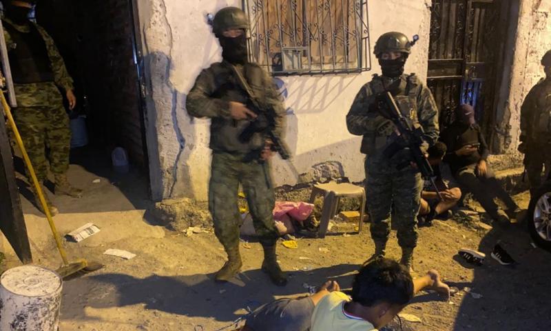 La declaración del "conflicto armado interno" fue acompañada de un estado de excepción / Foto: cortesía FF.AA.