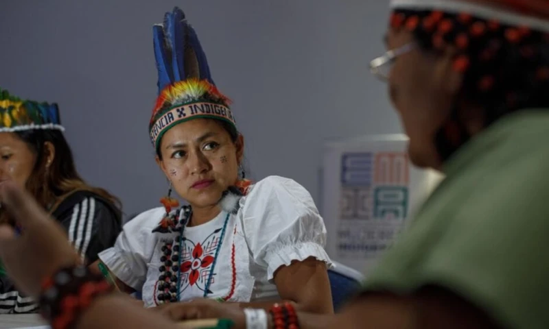 Las lideresas expusieron sus iniciativas y mostraron artesanías que reflejan sus identidades y tradiciones / Foto: cortesía Diario Voces