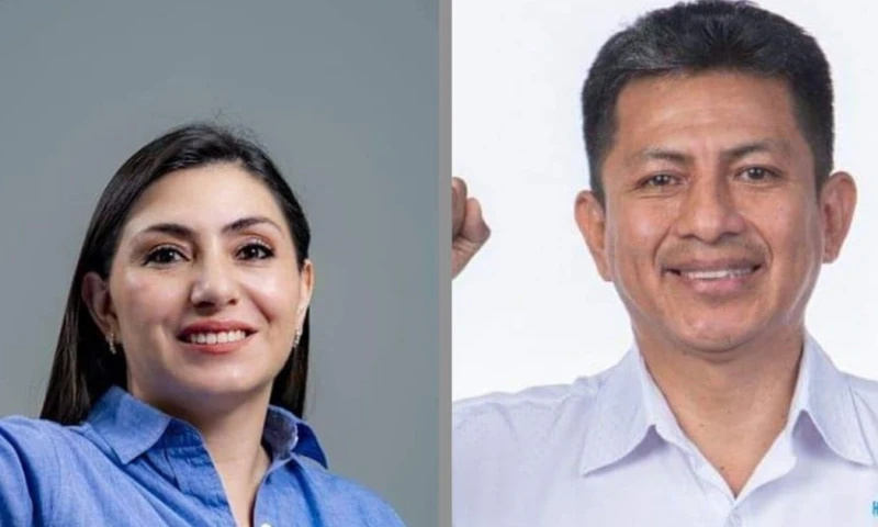 Andrea Rivadeneira (Construye) y Héctor Valladarez (Revolución Ciudadana) son los asambleístas de Zamora Chinchipe / Foto: cortesía La Hora 