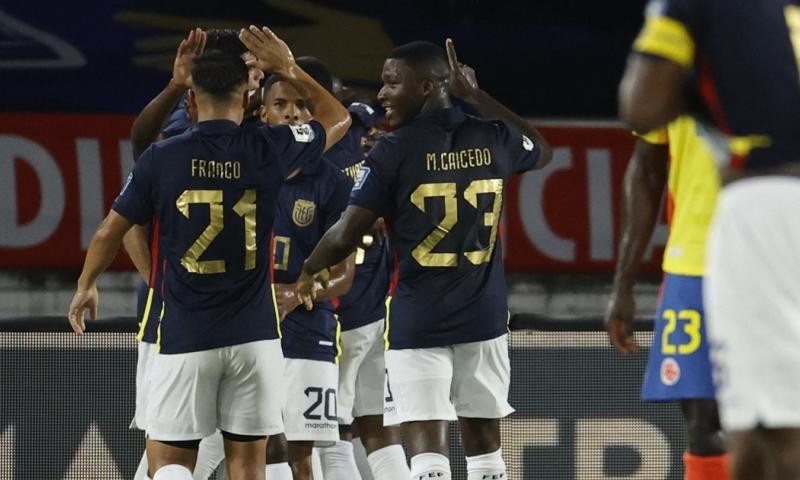 El gol de la victoria ante Colombia fue anotado por Enner Valencia / Foto: EFE