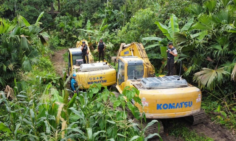 Se llevaron a cabo en los sectores de Punino, provincia de Orellana, y de Talag, provincia de Napo. / Foto: cortesía Policía Nacional
