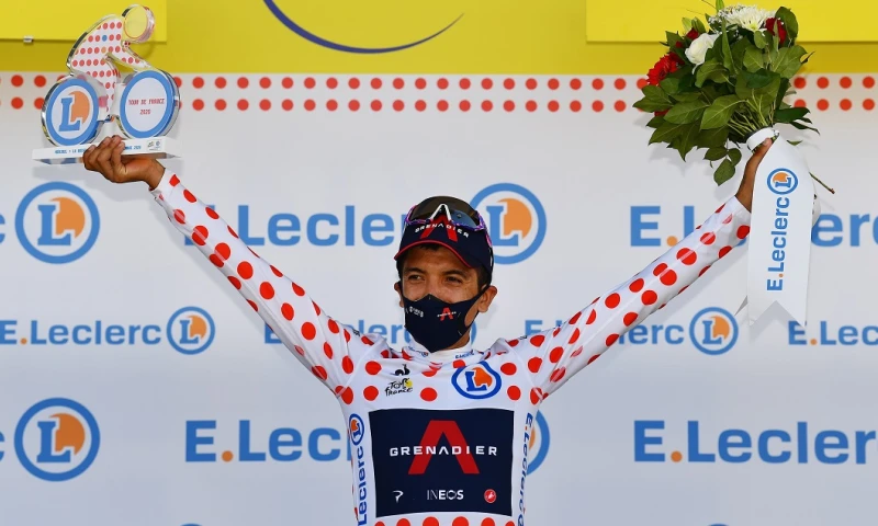 Carapaz: "Vamos a defender el maillot de líder de la montaña" / Foto: EFE