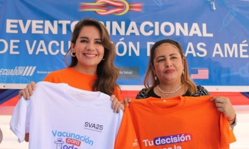 Los ministerios de Salud de Ecuador y Perú iniciaron la Semana de Vacunación de las Américas 2025 / Foto: cortesía Ministerio de Salud