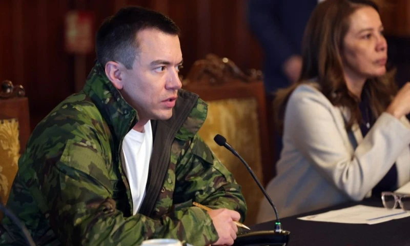 El viaje contempla la intervención de Noboa como expositor en la reunión anual del Foro Económico Mundial / Foto: cortesía Presidencia