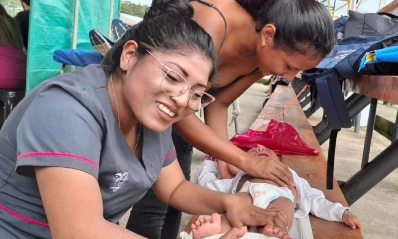 Las brigadas recorren las provincias del país luchando contra la desnutrición infantil / Foto: cortesía Secretaría Técnica Ecuador Crece Sin Desnutrición Infantil