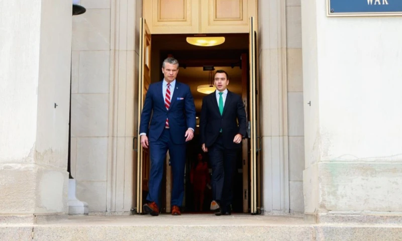 La visita de Noboa a Estados Unidos coincidió con el debut de la selección ecuatoriana en el Mundial de 2026 / Foto: cortesía Presidencia