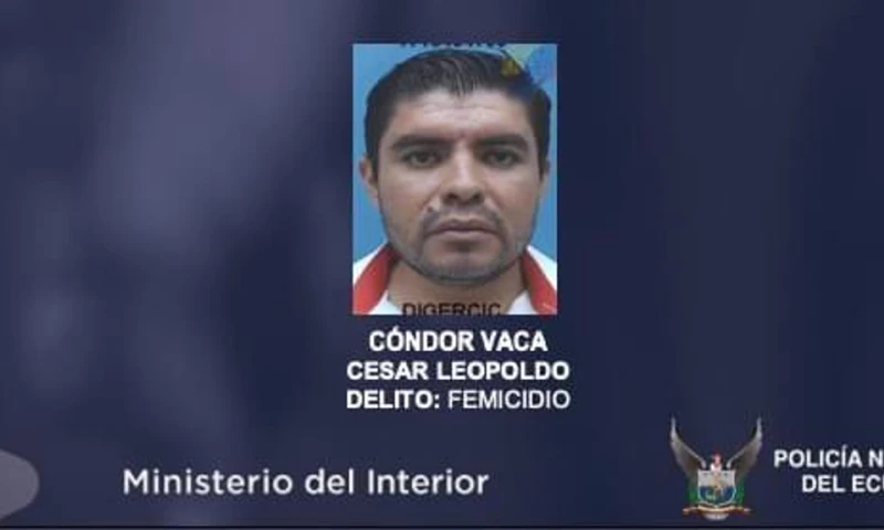 César Cóndor Vaca, de 29 años, fue detenido durante un operativo realizado en Greenville, Carolina del Sur, el pasado 30 de enero / Foto: cortesía ministerio del Interior 