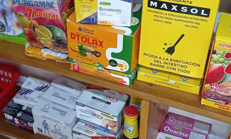 En el centro naturista se encontraron ambientadores, productos naturales, laxantes…/ Foto: cortesía Arcsa