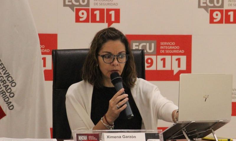 La ministra de Salud se congratuló de que "Ecuador ya tenga más de cinco millones de personas con la tercera dosis". / Foto: Cortesía Ministerio de Salud