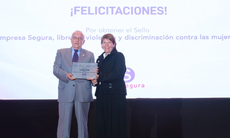 Este sello es la máxima distinción que se otorga a las empresas que promueven la prevención de la violencia y la discriminación contra las mujeres/ Foto: cortesía Lundin Gold